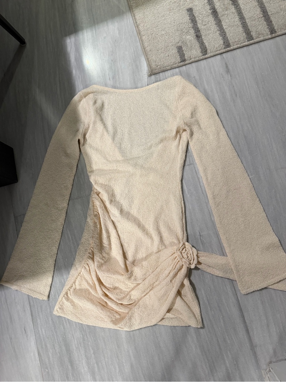 Lillian Long Sleeve Knit Mini Dress Meshki